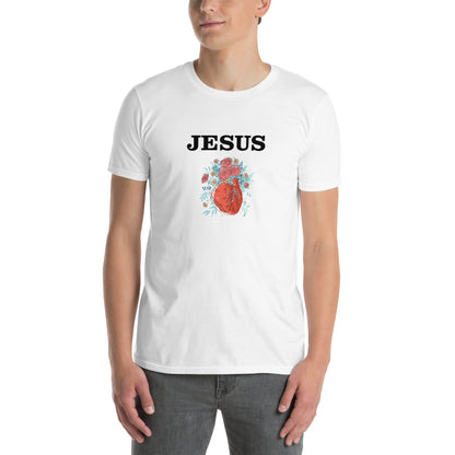 &quot;Heart Jesus&quot; Light Colors T-Shirt Image: &quot;&